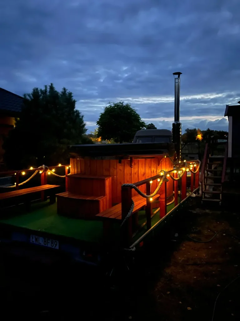 Wynajem mobilnej bani Okuninka 0002 Spływy kajakowe Bugiem