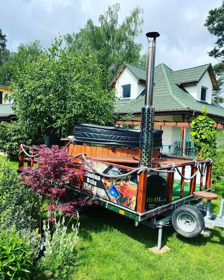 Wynajem mobilnej bani Okuninka 0006 Spływy kajakowe Bugiem